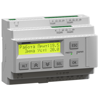 Контроллер для приточно-вытяжных систем вентиляции ОВЕН ТРМ1033-24.02.01
